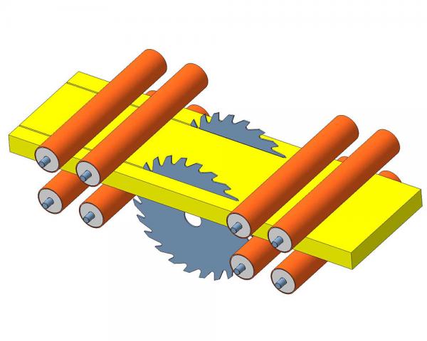 Станок двухпильный кромкообрезной КМ-350 — фото 6